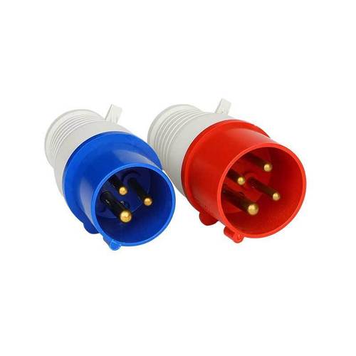 工业插头防水防爆航空插头明装暗装插座连接器三相电3芯4芯5孔 3芯16a