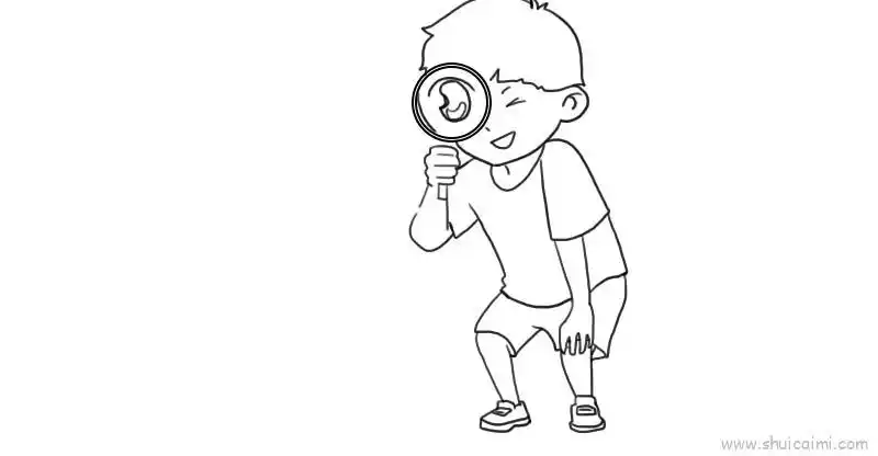 探索动物世界儿童画怎么画 探索动物世界简笔画简单