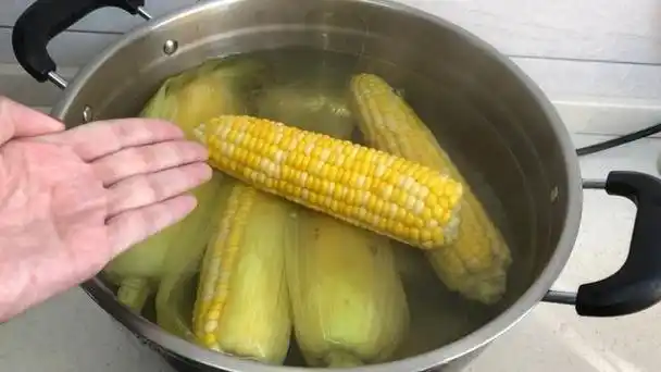 煮玉米不要清水下锅,吃货教你小窍门,玉米煮完软糯香甜吃不够