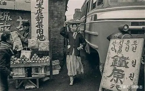 黑白老照片 50年代韩国社会街景纪实摄影