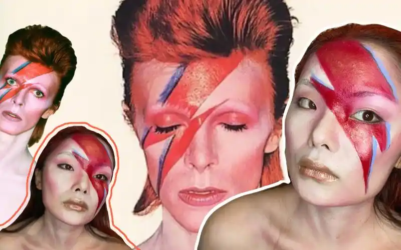 david bowie 仿妆 | 大卫鲍伊ziggy stardust闪电妆 | 宅家听歌学化妆