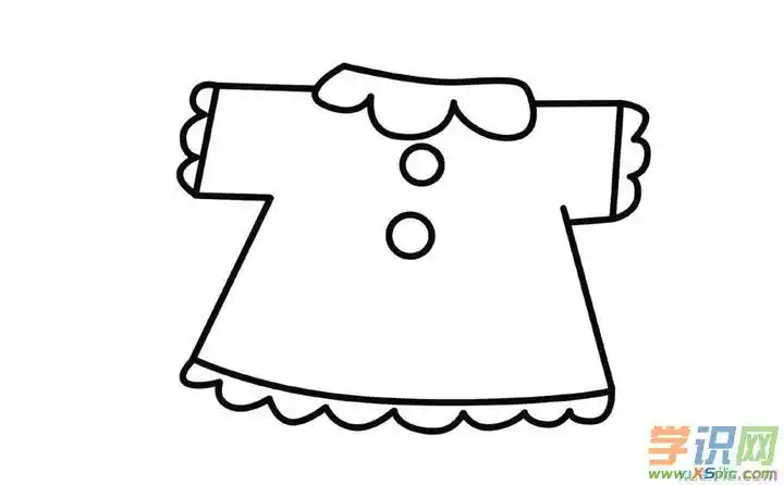 幼儿简笔图画衣服图片