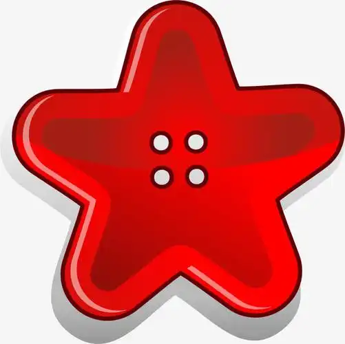 卡通红色五角星