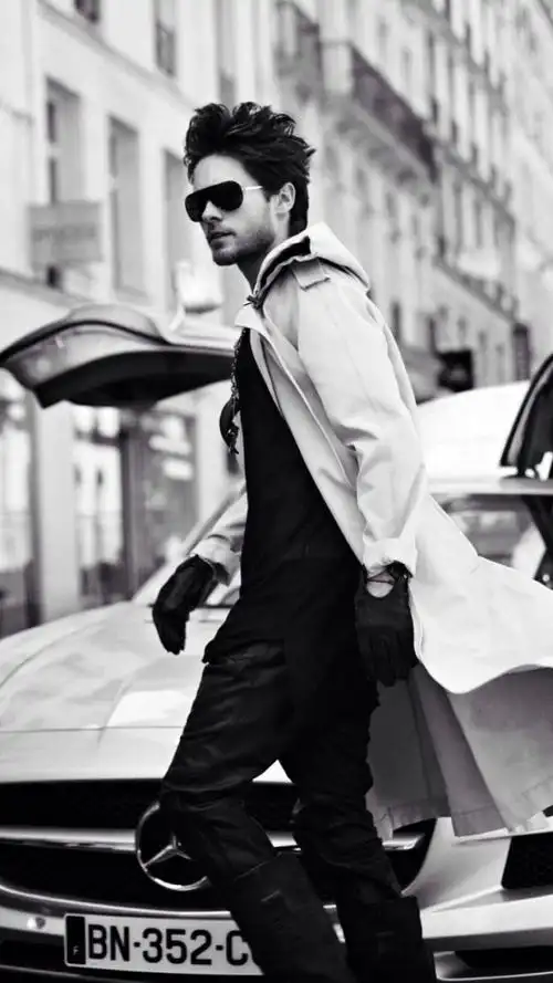 欧美帅哥模特黑白写真