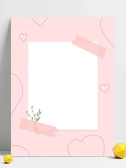 ins风纯色简单背景搭配相框留白