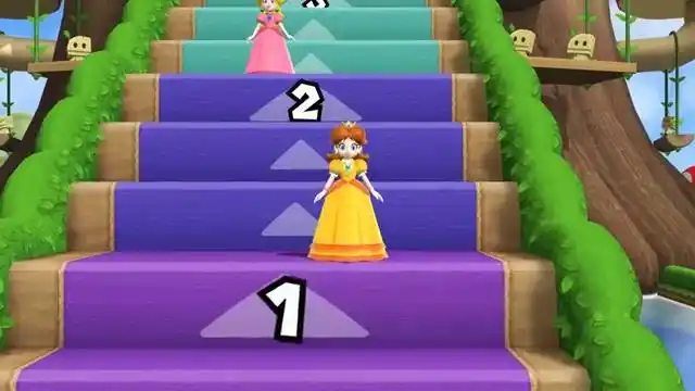 马里奥派对9之step it up(一对一) 碧琪公主vs黛西公主(碧琪获胜)