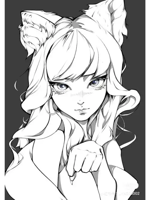 不好意思,线稿不记得是哪位太太的了,不是我的.