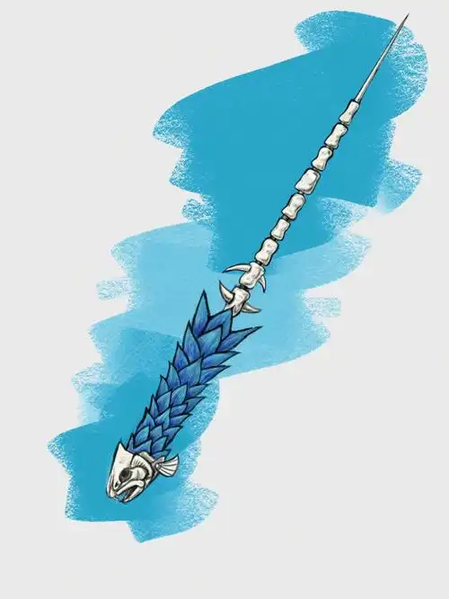 自己设计一支鱼骨魔杖制作中