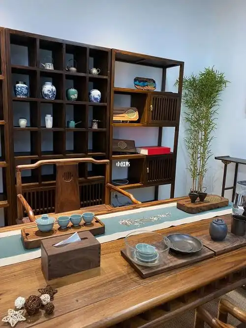 90后茶室布置|中式复古美学