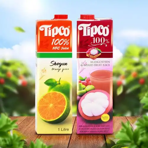 泰国原装进口泰宝tipco纯果汁0添加nfc青橙味山竹味复合果蔬汁1l