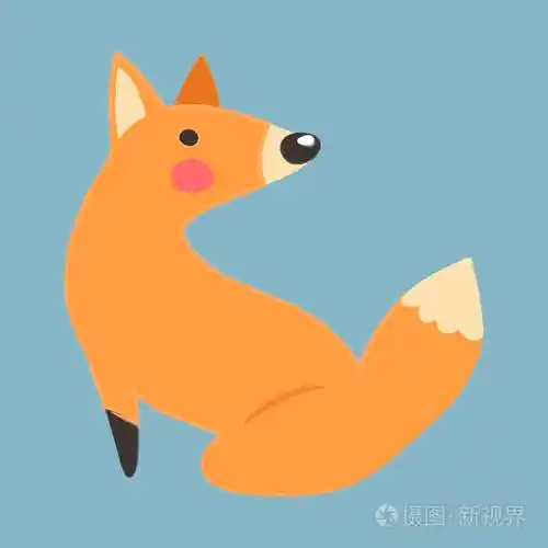 卡通红狐狸