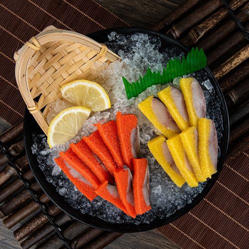 魃鲜 日式寿司料理希鲮鱼籽希零鱼西鳞鱼籽刺身西林鱼子刺身 胭脂红*2