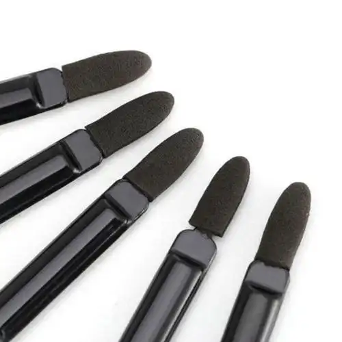 双头海绵眼影棒眼影刷便携迷你眼部化妆刷化妆棉遮瑕海绵棒 15支装