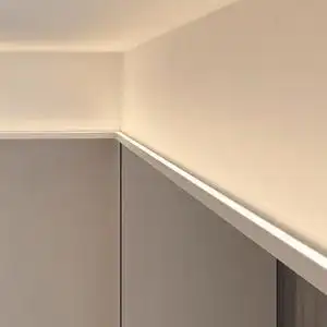 双眼皮吊顶线条灯嵌入式反光灯槽客厅天花氛围灯线性灯带led灯条