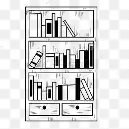 简单的书架简笔画 书架儿童简笔画最新