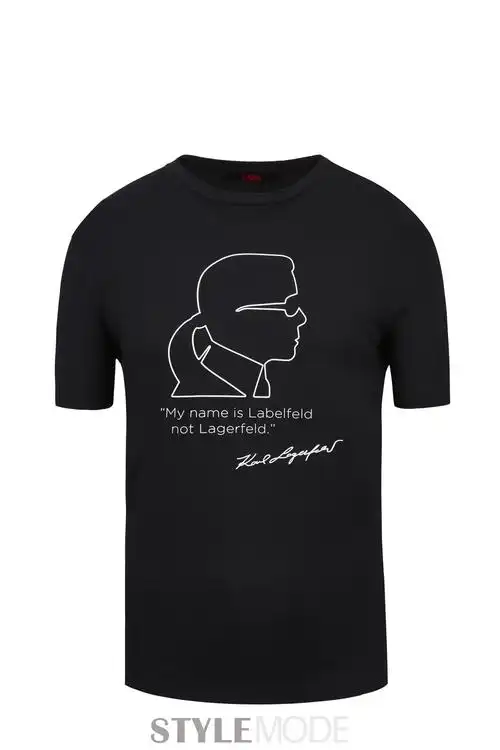 时尚大帝老佛爷karllagerfeld全球限量纪念t恤
