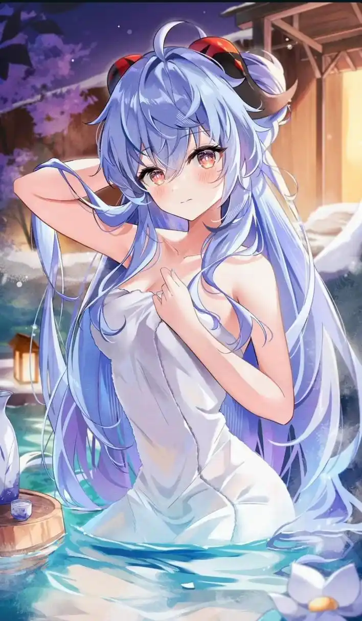 刚泡完澡的甘雨,味道都变得香香的[awsl]#原神