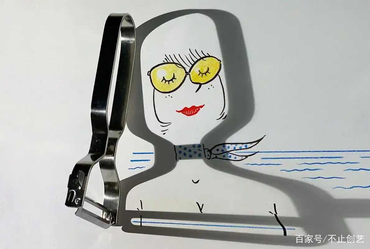 隐藏在影子里的创意手绘,灯光一照,你才会发现它的精妙