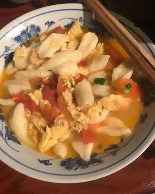 婷丫头耐你做的面疙瘩