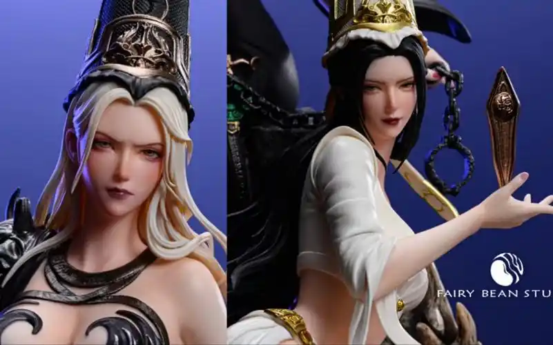 阴间美人 娘化·黑白无常 gk雕像 仙豆工作室_哔哩哔哩_bilibili