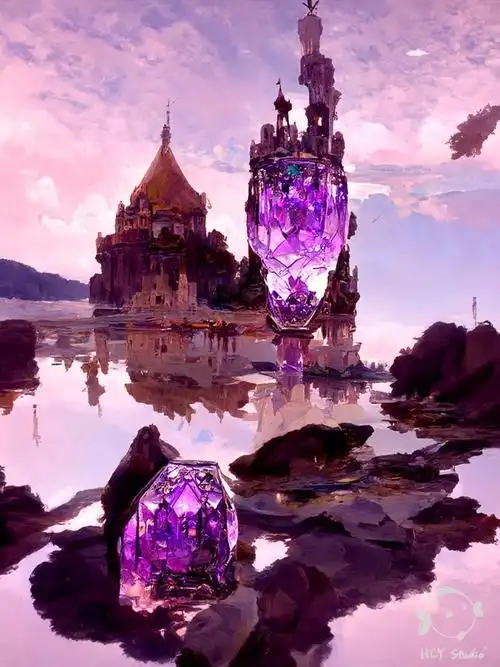 每个少女心中都有一座梦幻的紫水晶宫···#玩转人工智能  #我和ai有