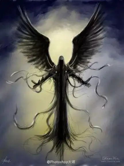 【干货】40多款帅到爆的天使&恶魔翅膀photoshop画笔!
