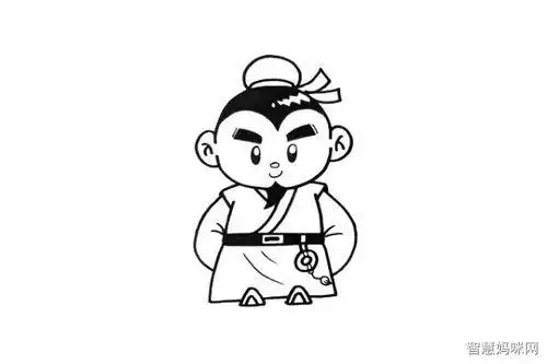 三国演义中的刘备简笔画怎么画