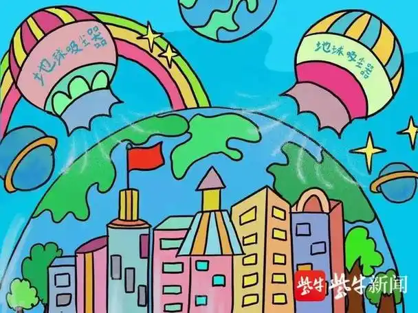 面对同学们的创意绘画作品,学校大队辅导员黄婷老师不禁点赞他们积极