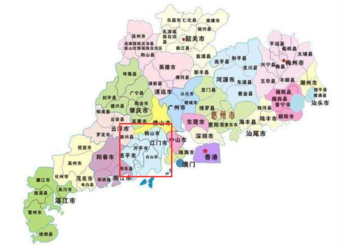 江门市地图