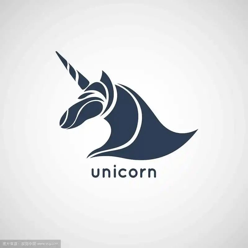 独角兽标志矢量