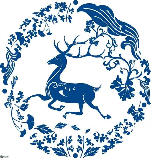 极品鹿图腾矢量素材
