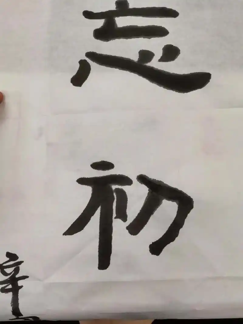 第一幅作品 爱好与年龄并进 #毛笔字初学者  - 抖音