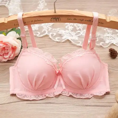 日本高中女生内衣钢圈胸罩乳元大学生文胸少女女孩文胸