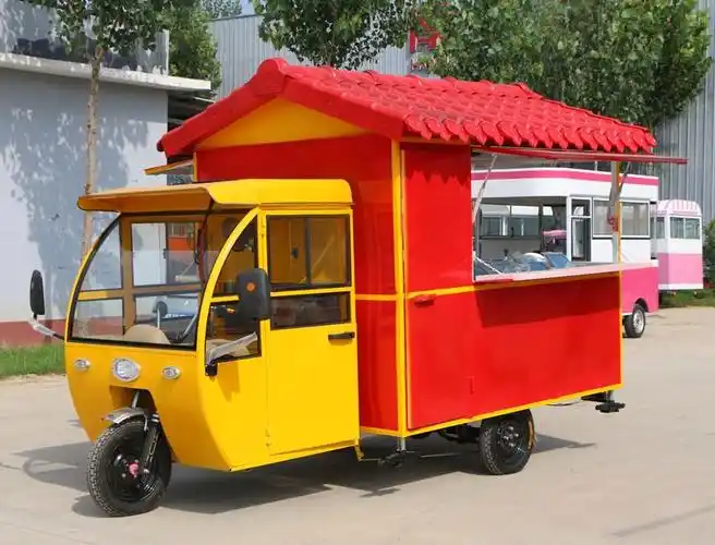小吃车多功能餐车路边摊炸串车摆摊小推车关东煮烧烤电动餐房车三轮