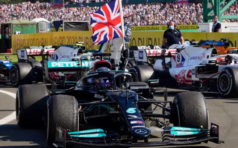 汉密尔顿2021英国站获胜高清壁纸