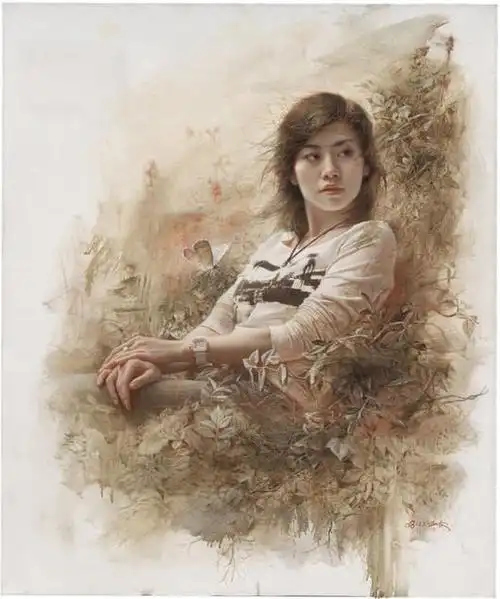 刘亚安意象写实主义油画肖像作品欣赏(组图)