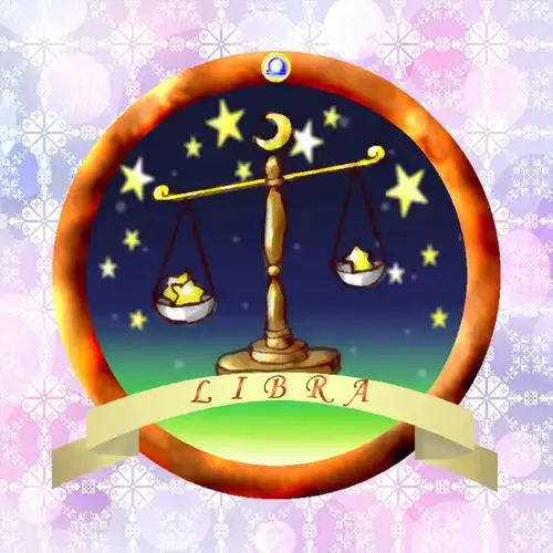 十二星座水彩卡通图片——天秤