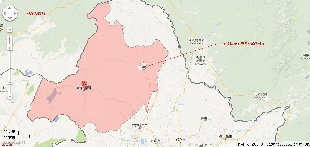 加格达奇为什么地理位置在内蒙古行政管辖在黑龙江?历史原因是什么呢?