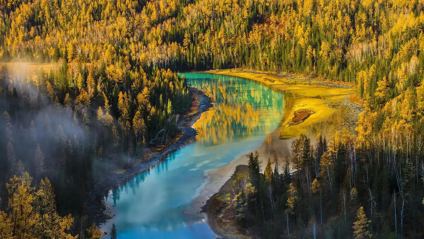 新疆喀纳斯风景高清电脑壁纸