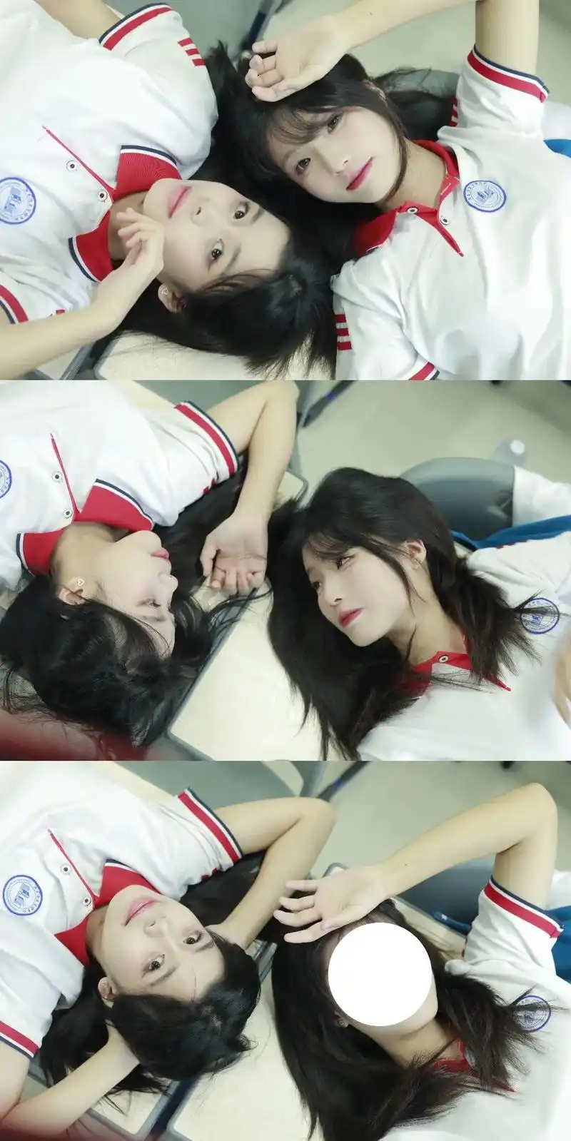 一组校园风闺蜜照