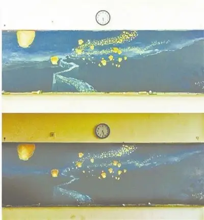 高二才女手绘黑板报长城获赞