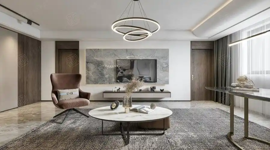 现代简约装修客厅效果图