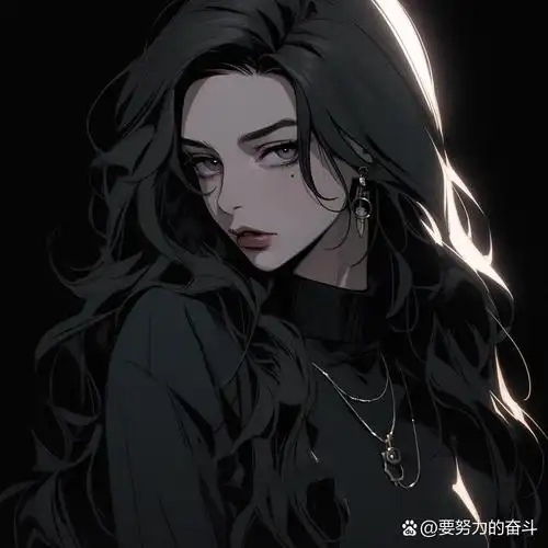 超a御姐高冷霸气头像|气质黑色系