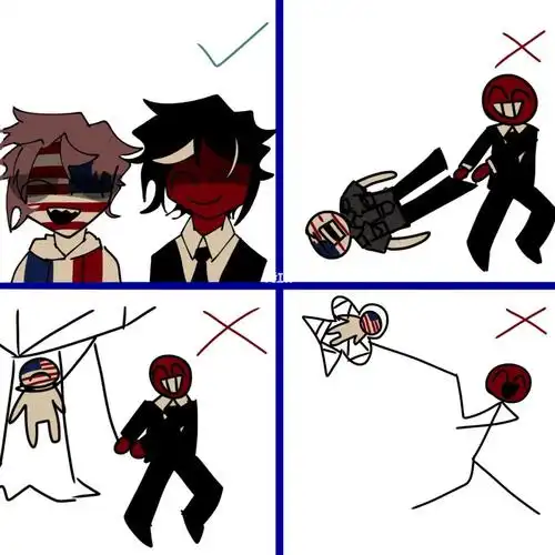 countryhumans  #瓷美  #ch中美