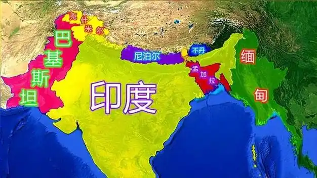 印度议会展示新地图五邻国被吞并三国怒火中烧抗议