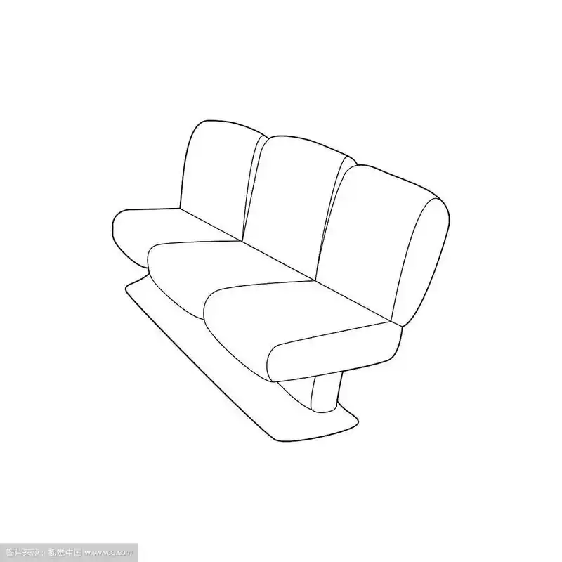 飞机上的座位图标轮廓风格