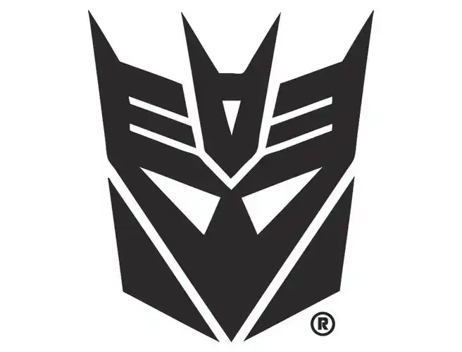 变形金刚狂派霸天虎logo标志矢量图