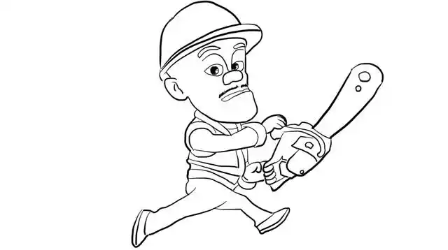 熊出没之光头强拿电锯 儿童亲子简笔画 宝宝轻松学画画