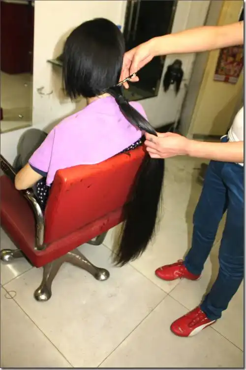 剪下女教师90公分丰厚长发-face-110#(18)