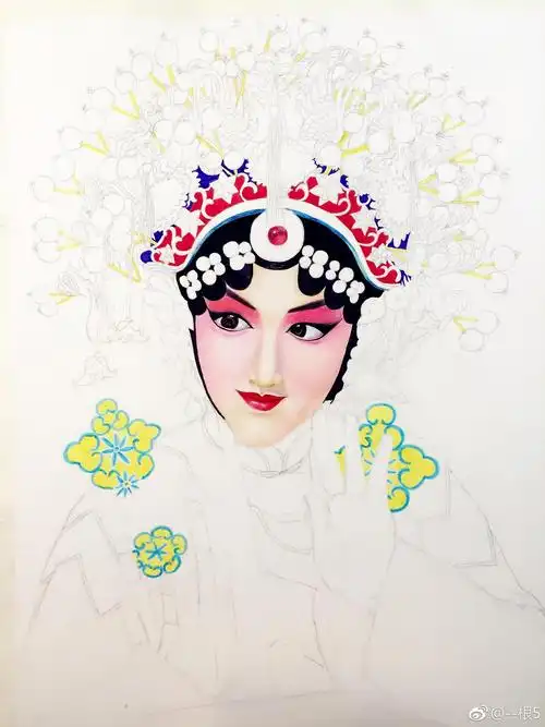 工具?:马可36色彩铅,普通半开素描纸,小学生用的水彩笔.